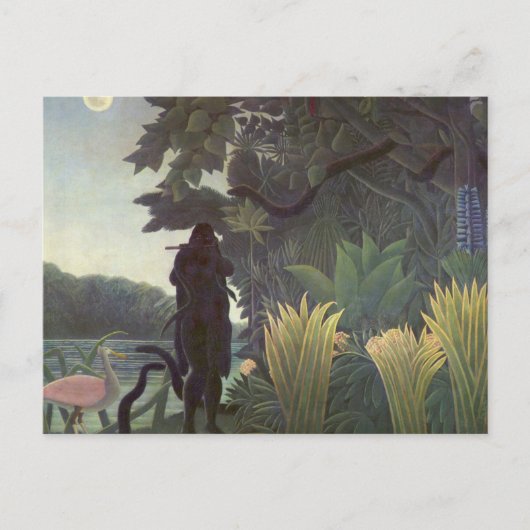 La Charmeur de Serpent par Henri Rousseau Carte Po (Devant)