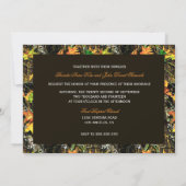 La Chasse Au Camo Wood Wedding Invitations (Dos)