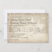 La chasse aux élans rustiques Invitations de maria (Dos)