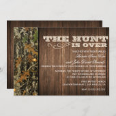 La chasse est au-dessus de faire-part de mariage (Devant / Derrière)