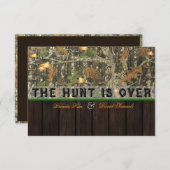 La chasse est au-dessus de faire-part de mariage (Devant / Derrière)