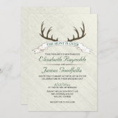 La chasse est au-dessus des invitations de mariage (Devant / Derrière)