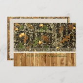 La chasse est au-dessus des invitations de mariage (Devant / Derrière)