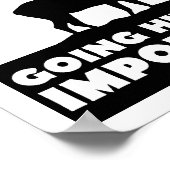 La chasse est important Poster drôle (Coin)