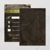 La chasse est sur la chasse Camo Wedding Cartes RS (Devant / Derrière)