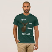 La chasse mangent le T-shirt des hommes de cerfs (Devant entier)