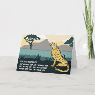 La Cheetah non apprivoisée Voici la carte de voeux