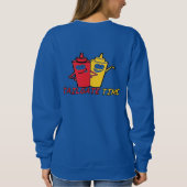 La chèvre propulse la Sweatshirt féminine (Dos)