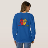 La chèvre propulse la Sweatshirt féminine (Dos entier)