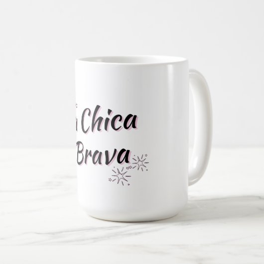 LA CHICA BRAVA - MUG - "FILLE FIERCE" (Devant droit)