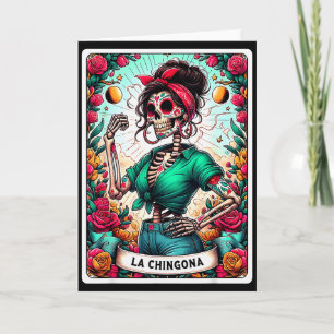 La Chingona Tarotkaart Dag Van De Doden Dia De Los Kaart
