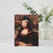 La Chola Mona Lisa Mexicaans Briefkaart (Staand voorkant)