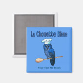 La Chouette Bleue Cafe Magneet (Voorkant / Achterkant)