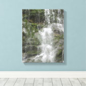 La Chute Waterfall in Forillon National Park Canvas Afdruk (Insitu (Houten vloer))
