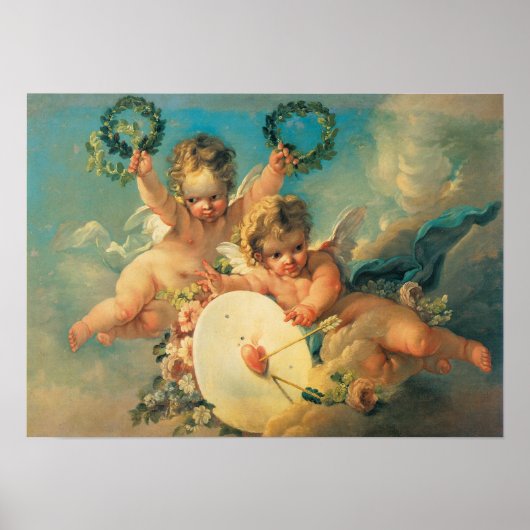 La Cible D'Amour (liefdesdoel), 1758 Poster (Voorkant)