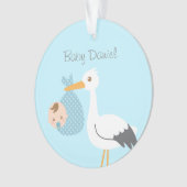 La cigogne livre le décor mignon de pièce de (devant)