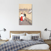 La Cite Art Deco Scene Canvas Afdruk (Insitu (Slaapkamer))