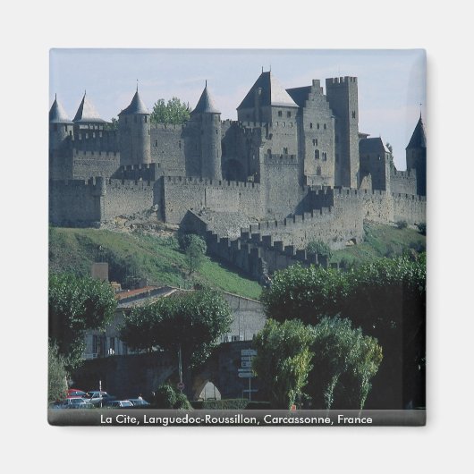 La Cite, Languedoc-Roussillon, Carcassonne, Frankr Magneet (Voorkant)