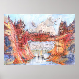 La citta' sul fiume poster