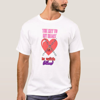 La clé de mon coeur T-shirt personnalisé