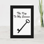 "La clé de mon succès" Merci employé (Devant)