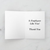 "La clé de mon succès" Merci employé (Intérieur)