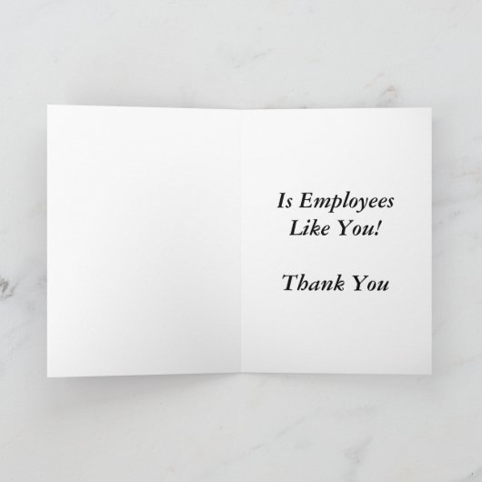 "La clé de mon succès" Merci employé (Intérieur)