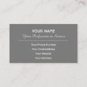 La clé de votre succès - carte de visite (Dos)