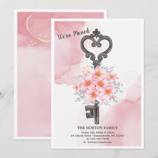 La clé du Faire-part (Devant / Derrière)