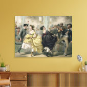 La Closerie de Lilas Canvas Afdruk (Insitu (Woonkamer))