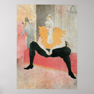 LA CLOWNESSE ASSISE POSTER