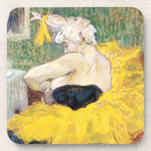 La Clownesse Cha-U-Kao van Toulouse Lautrec Bier Onderzetter