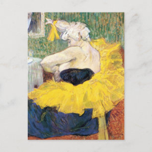 La Clownesse Cha-U-Kao van Toulouse Lautrec Briefkaart