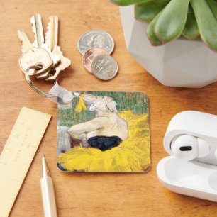 La Clownesse Cha-U-Kao van Toulouse Lautrec Sleutelhanger