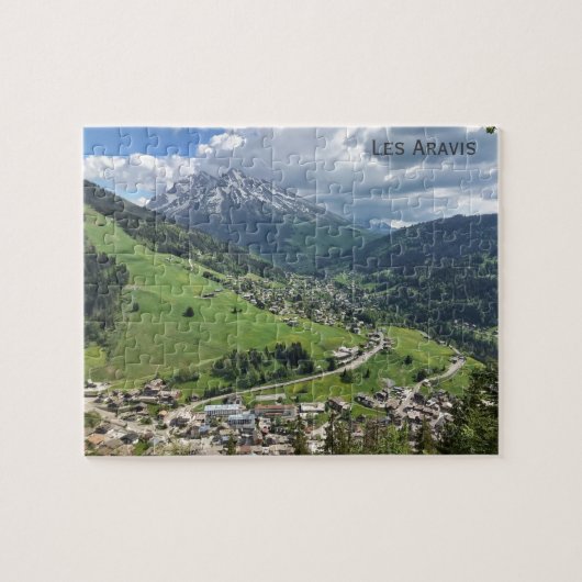 La Clusaz/Les Aravis, Franse Alpen Legpuzzel (Horizontaal)