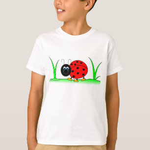 La coccinelle de bande dessinée badine le T-shirt