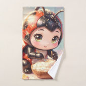 La coccinelle et le royaume caché du nectar.1 (Serviette à main)