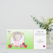 La coccinelle souhaite la carte de Noël (Debout devant)