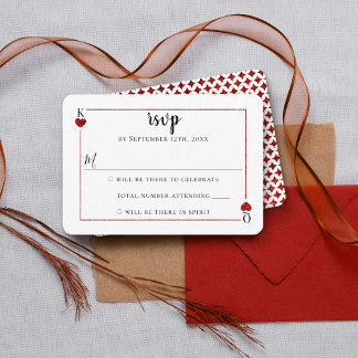 La collection de Mariage de carte de jeu Monogramm