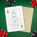 La collection de Mariages de cartes de jeu Monogra<br><div class="desc">Célébrez dans le style avec ces invitations de mariage chic et très tendance. Ce design est facile à personnaliser avec votre libellé d'événement spécial et vos invités seront ravis quand ils reçoivent ces invitations fabuleux. Le K & Q des coeurs peut être laissé comme il est pour représenter le roi...</div>