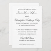 La Collection Mariage Jessica - Invitation  (Devant / Derrière)