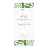 La Collection Mariage Verdure & Or - Menu (Devant)