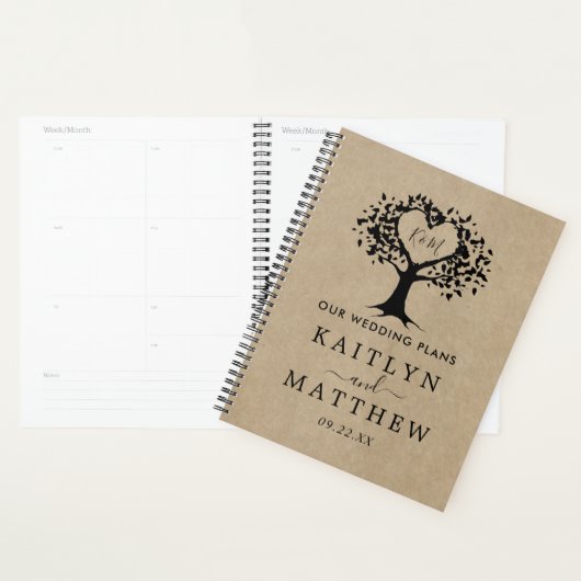 La collection Rustic Heart Tree Mariage (Devant avec enveloppe)