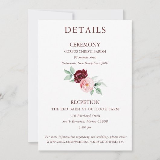 La collection Tiffany - Carte détaillée (Devant)