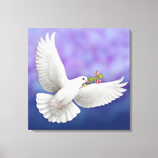 La colombe de la paix a enveloppé la toile (Recto)