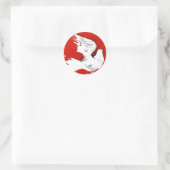 La colombe d'une femme ~ Stickers (Sac)