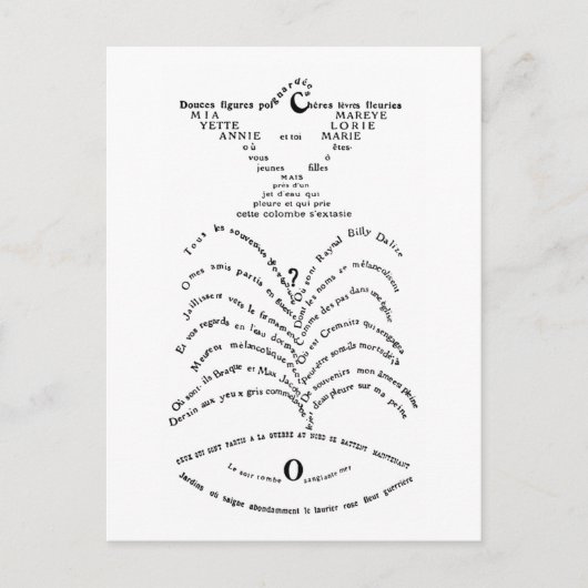 La Colombe poignardée et le Jet d'eau Briefkaart (Voorkant)