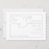 La colombe pour un Faire-part funéraire pour enfan (Devant)