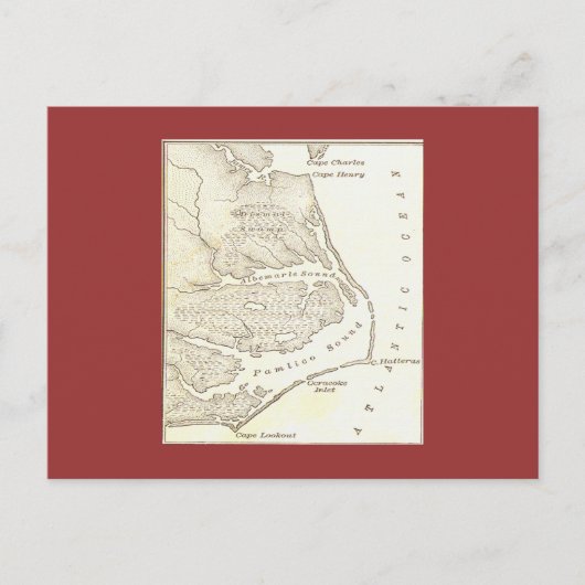 La colonie perdue de la carte postale Roanoak (Devant)