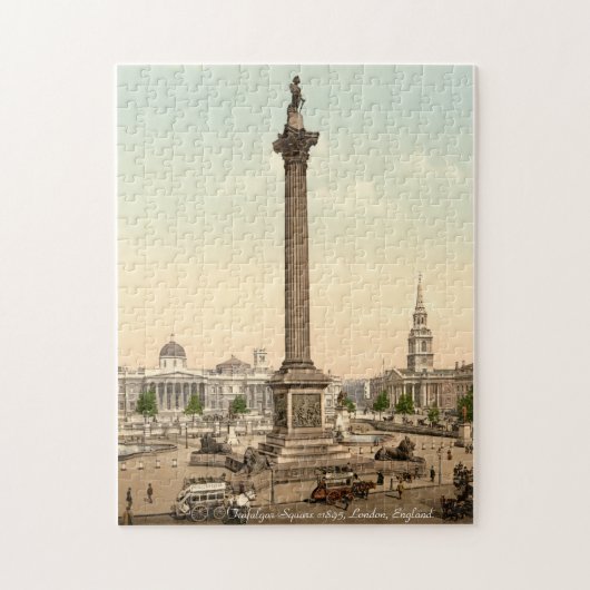 La colonne du Nelson, puzzle de Londres de carré (Vertical)